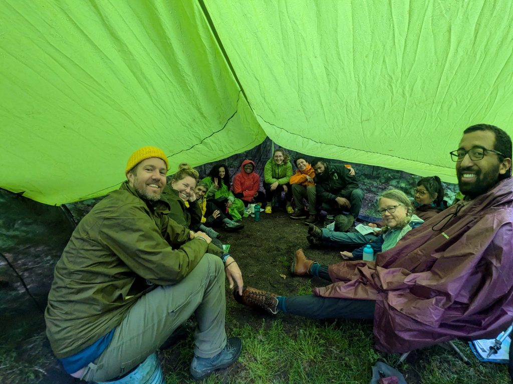 Participants in the Outdoor Inclusive Leadership Certification, a week-long course run by Get Outside Bus